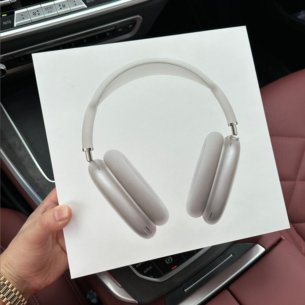 Apple Over-Ear Headphones in Silver/White